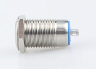 Silver Color Panel Mount Push Button , 12mm Latching Push Button Switch